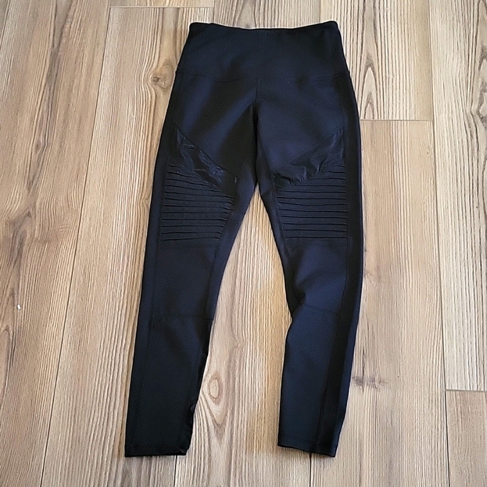 ZELLA‎ womens moto leggings size small black
